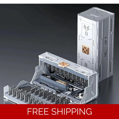 VMan Tools 180pc. Precision DIY Screwdriver set With Steel Handle